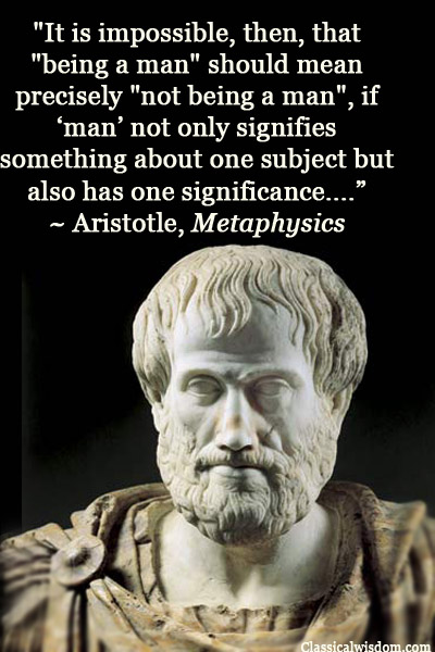 Quote of Aristotle's Metaphysics